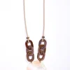 Naya Disc Loop Necklace Stone