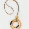 Naya Double Circle Bamboo Necklace