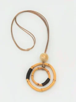 Naya Double Circle Bamboo Necklace