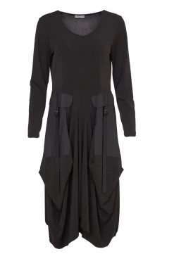 Naya Dress with Contrast Fabric Pockets
