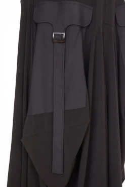 Naya Dress with Contrast Fabric Pockets