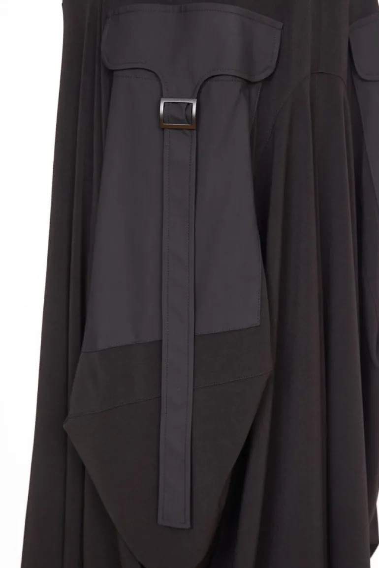 Naya Dress with Contrast Fabric Pockets
