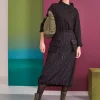 Naya Embossed Skirt Black