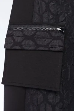 Naya Embossed Skirt Black