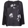 Naya Flower Print Top Black