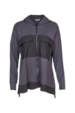 Naya Hoodie Jacket with Contrast Panels