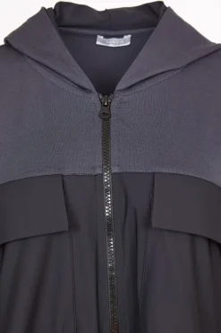 Naya Hoodie Jacket with Contrast Panels