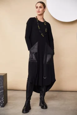 Naya Jersey Dress with Oversized Pockets