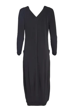 Naya Jersey Dress with Pockets Black