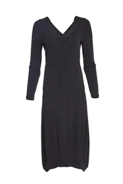 Naya Jersey Dress with Pockets Black