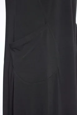 Naya Jersey Dress with Pockets Black