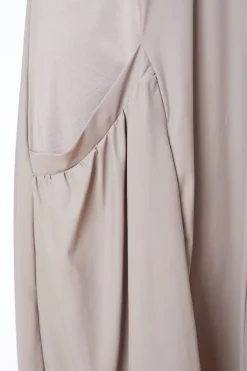 Naya Jersey Mix Drawstring Hem Dress Mink