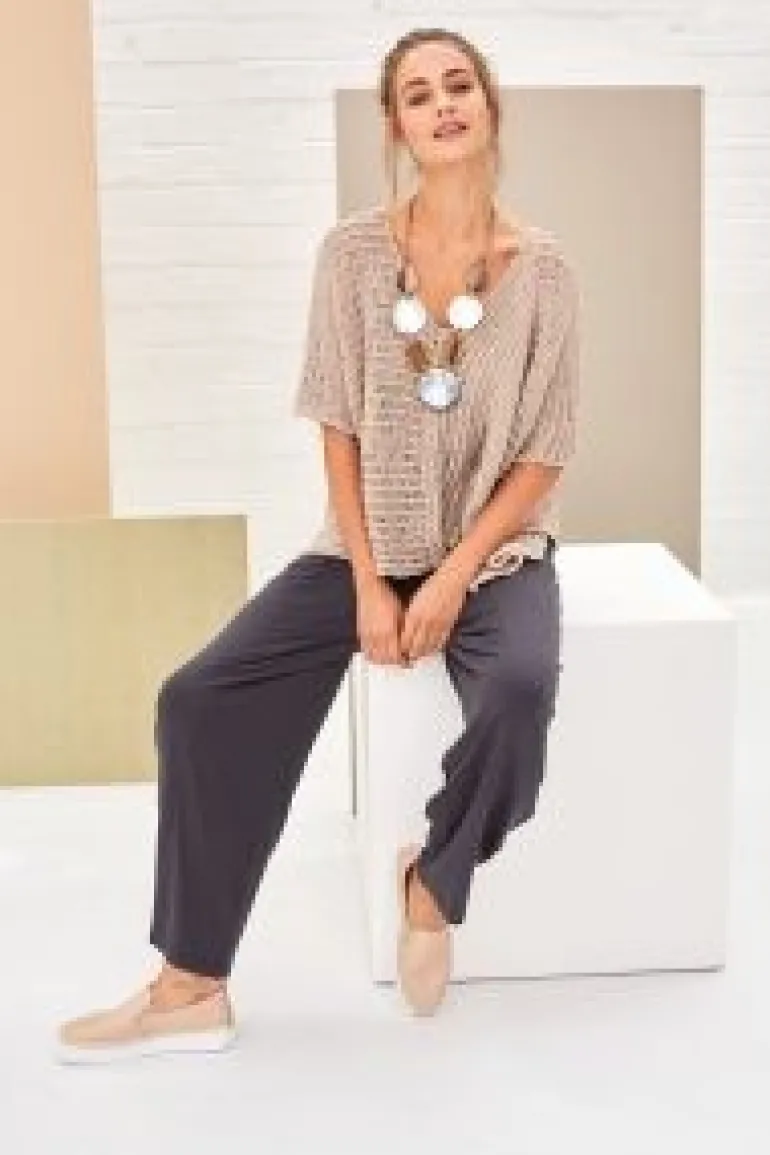 Naya Jersey Trouser Charcoal