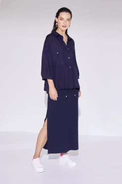 Naya Jersey Utility Style Jacket Mink
