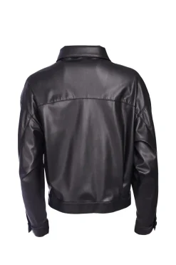 Naya Leatherette Jacket Black