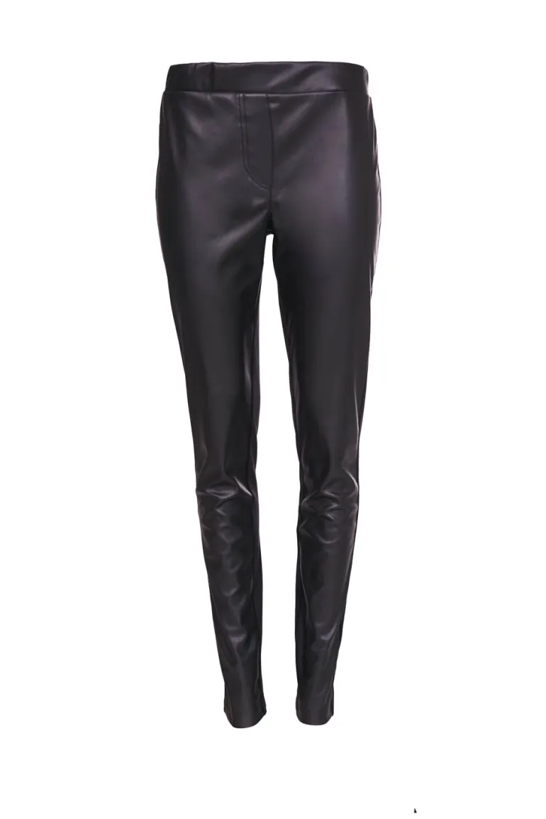 Naya Leatherette Leggings Black