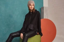Naya Leatherette Leggings Black