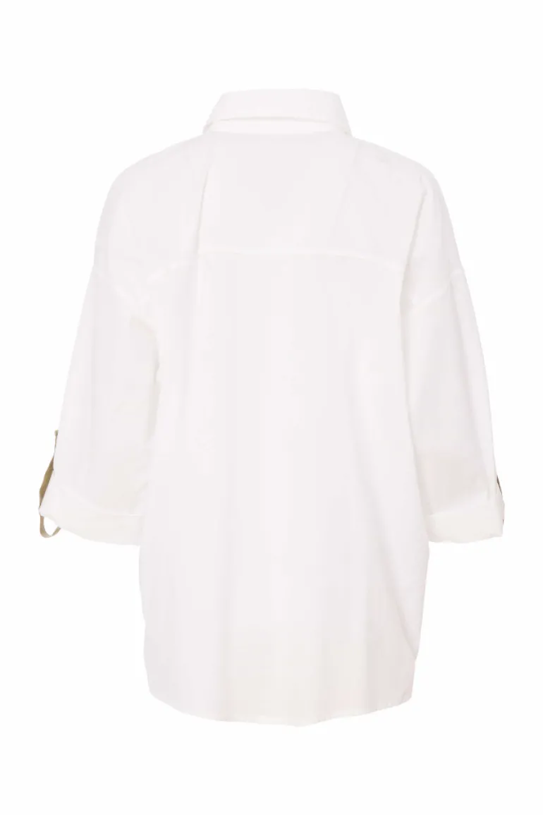 Naya Longline Shirt With Brush Stroke Print NAS25232