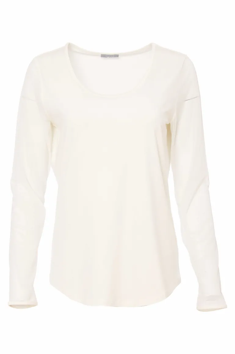 Naya Mesh Sleeve Top NAS25106 Cream