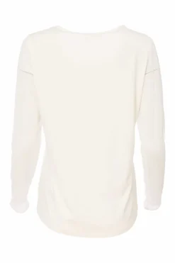 Naya Mesh Sleeve Top NAS25106 Cream