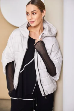Naya Padded Short Jacket Sand