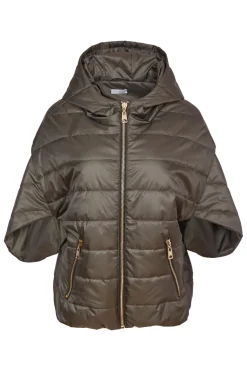 Naya Padded Short Jacket Khaki