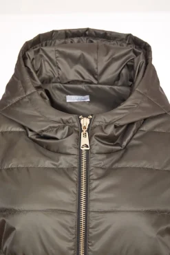 Naya Padded Short Jacket Khaki