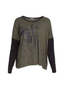Naya Placement Print Top Forest
