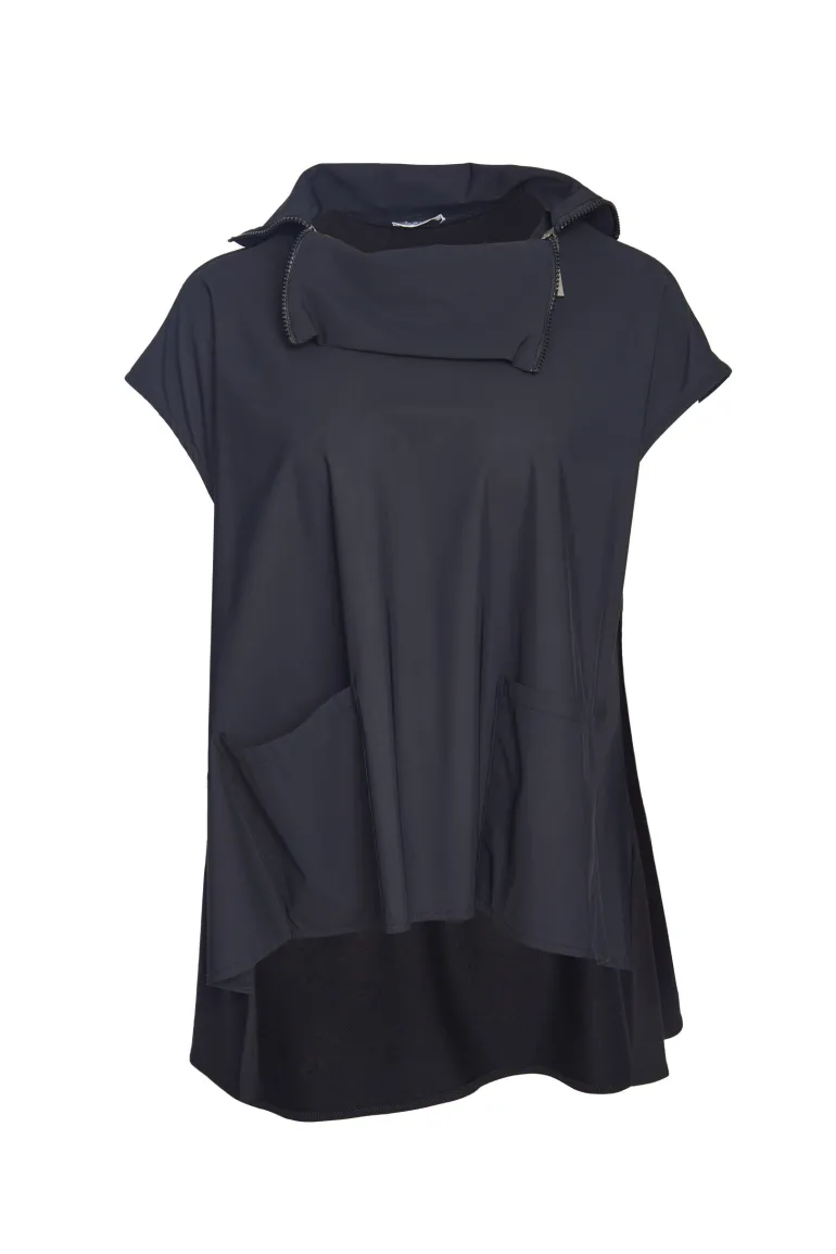 Naya Polo Neck Top Navy