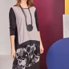 Naya Print Skirt Taupe