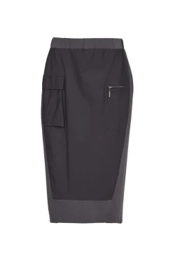 Naya Skirt with Contrast Front Panel
