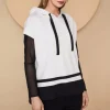 Naya Sleeveless Hooded Top Black/Sand