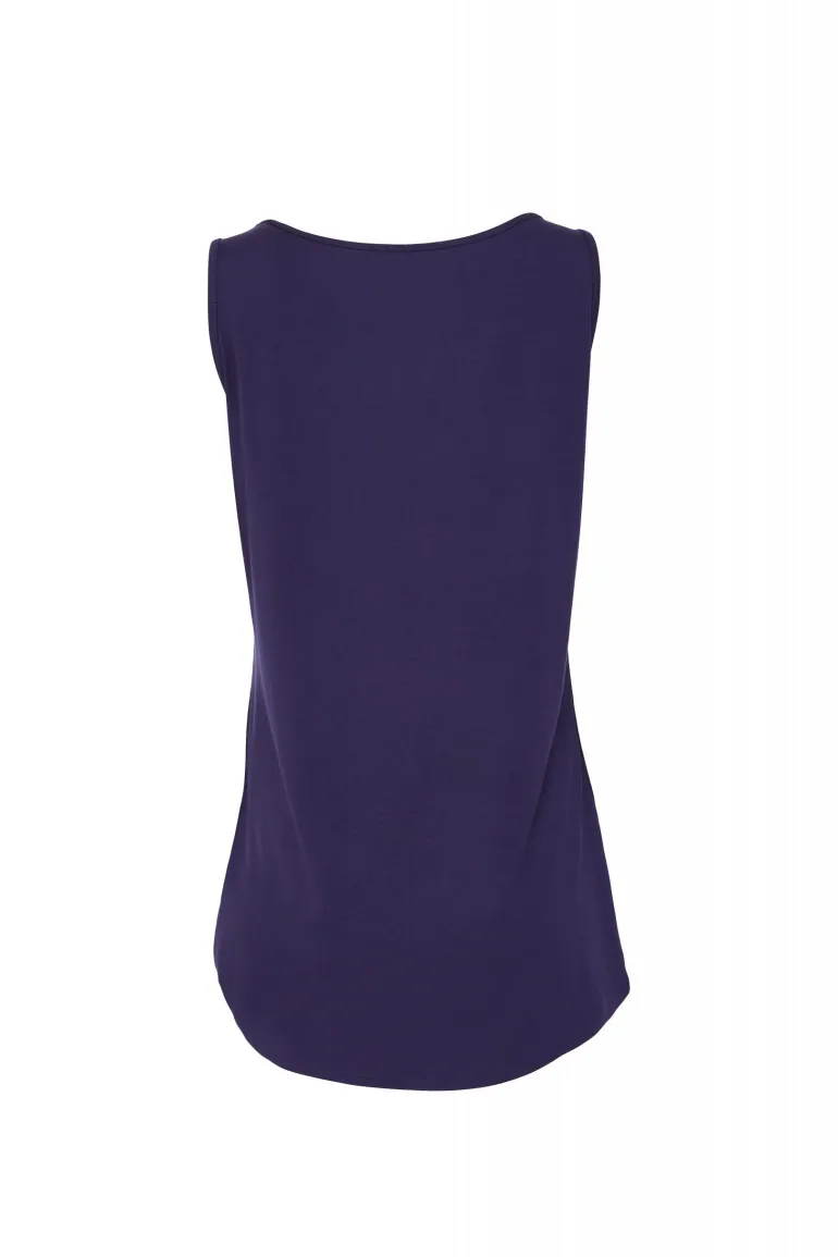 Naya Sleeveless Vest Top French Blue