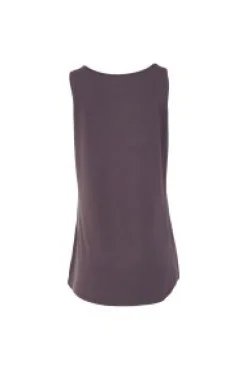 Naya Sleeveless Vest Top Charcoal