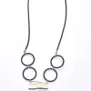Naya Square Stripe Necklace Lemon