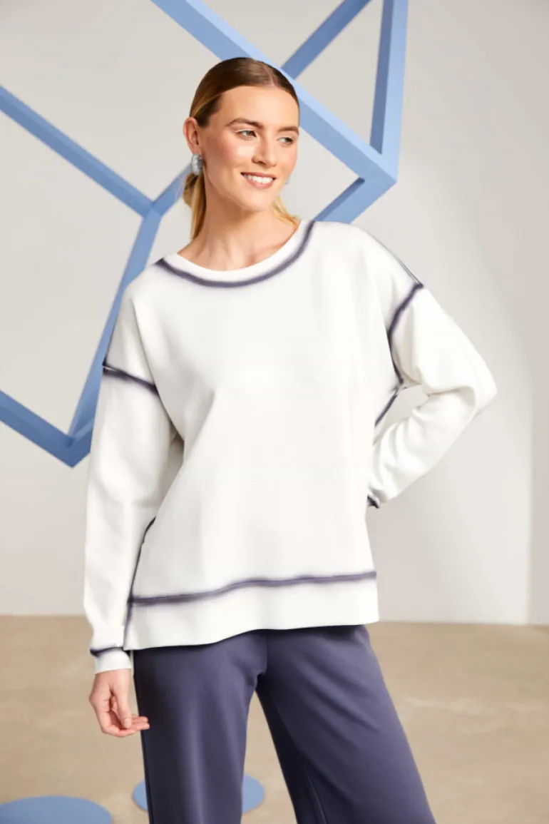 Naya Sweatshirt NAS25126 Cream / Grey