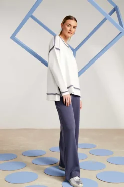 Naya Sweatshirt NAS25126 Cream / Grey