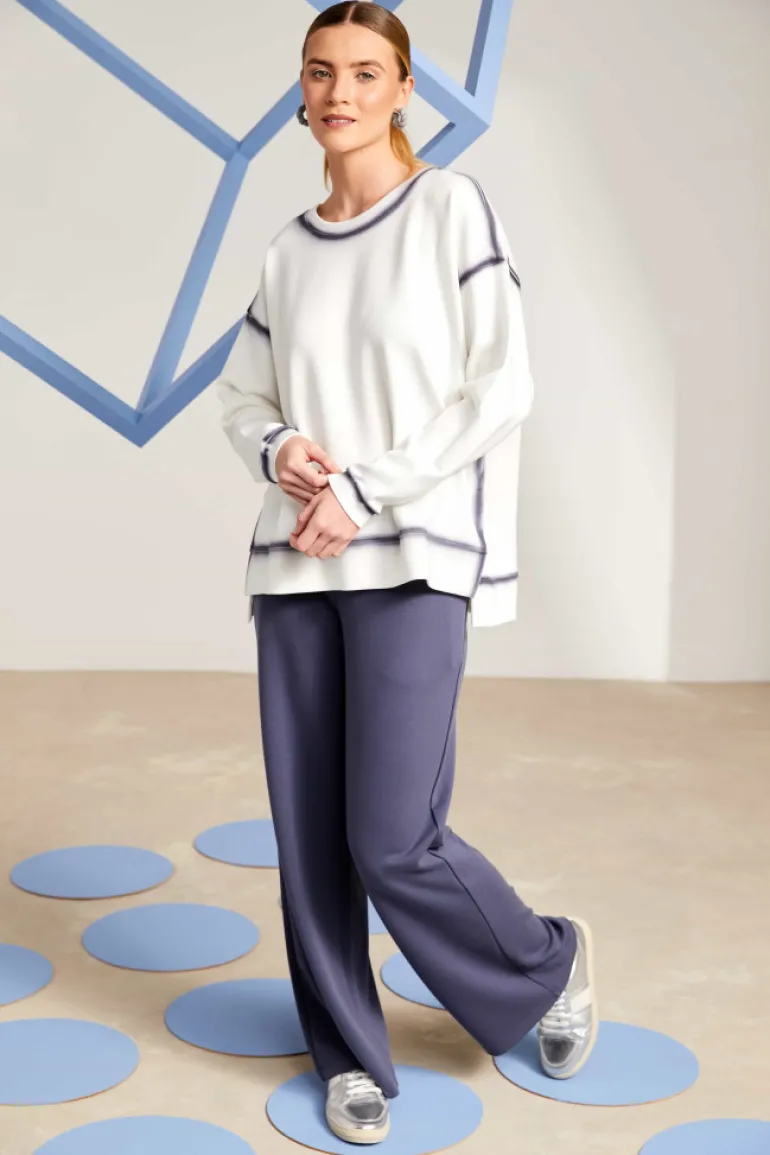 Naya Sweatshirt NAS25126 Cream / Grey