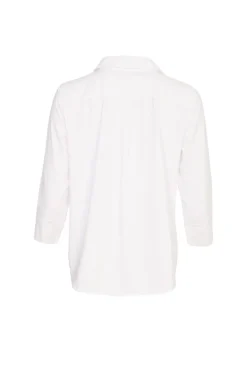 Naya Top with Placket White