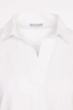 Naya Top with Placket White