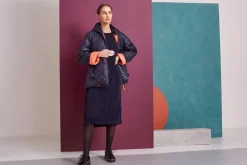 Naya Tuck Dress Navy