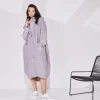 Naya Tulip Hem Hooded Mac Mink