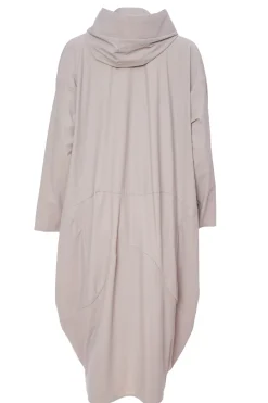 Naya Tulip Hem Hooded Mac Mink
