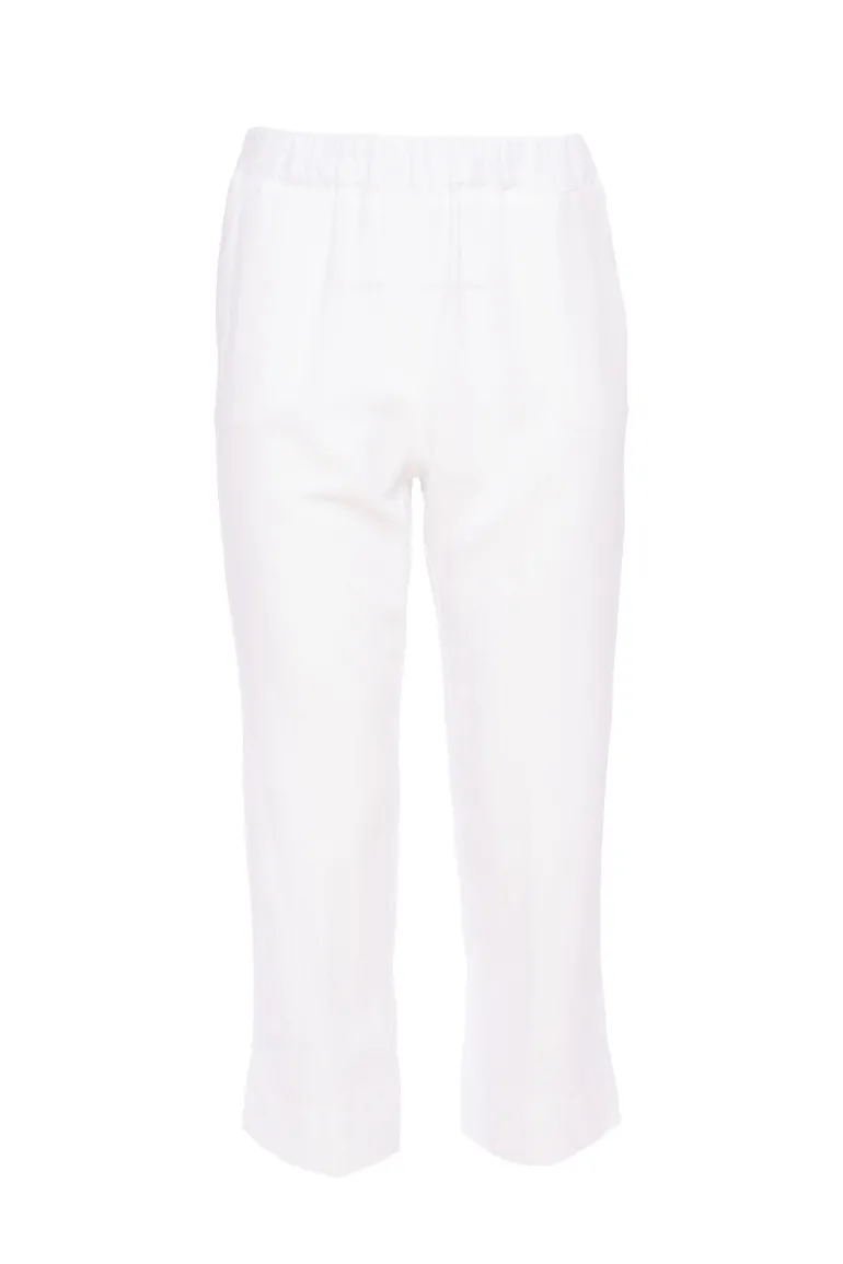 Naya Turn Up Trousers White