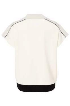 Naya V-Neck Top NAS25315 Sand / Off-White