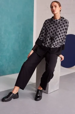 Naya Wide Jersey Trouser Black