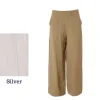 Naya Wide Trousers NAS25271 Silver
