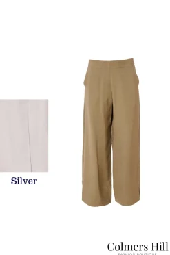 Naya Wide Trousers NAS25271 Silver