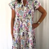 Out of Xile Dress Seersucker Floral Print