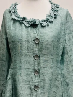 Out of Xile Embellished Coat Linen Sparkle - 2 Colours
